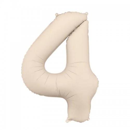 Balão Número 4 Bege